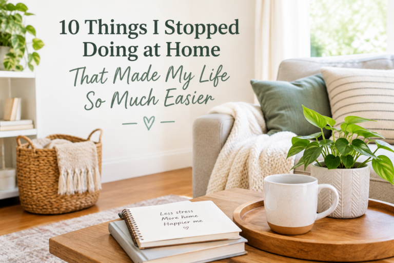 10 Things I Stopped Doing at Home That Made My Life So Much Easier